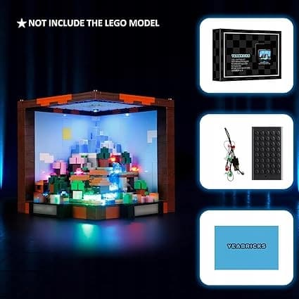 LED lighting for the LEGO 21265 Craft Table Lights Set by YEABRICKS