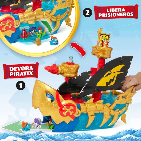MagicBox – PIRATIX Shark Ship – Shark Ship – set with a figure