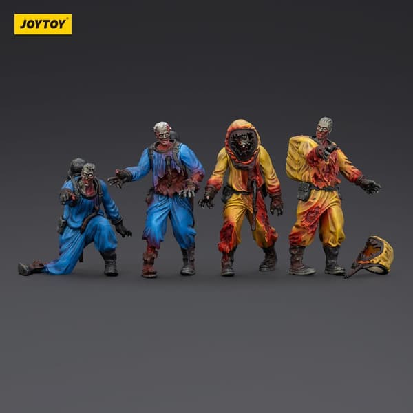 Zombie Dark Source figurines – biochemical laboratory team, 4 pieces, 8 cm