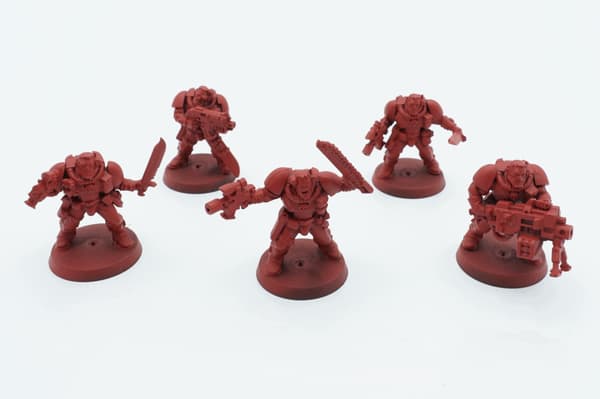 Warhammer 40K Space Marines Scouts – set of 5 plastic figures