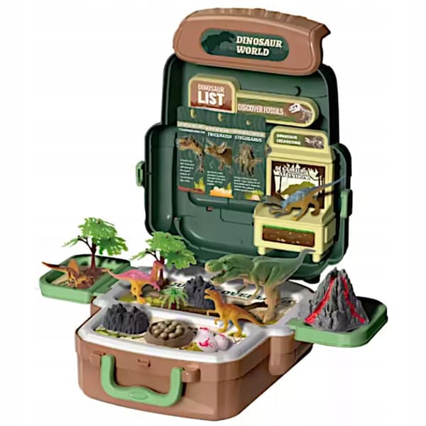 DINOSAURS IN A RUCKSACK – T-REX DINOSAUR FIGURES – EXPLORER SET – TOY – GIFT