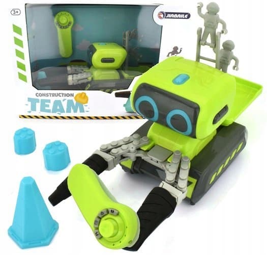 REMOTE-CONTROLLED ROBOT WITH ARMS, OPERATED BY AN INTERACTIVE R/C REMOTE CONTROL