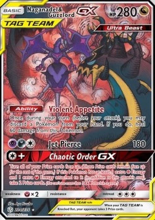 Pokemon Naganadel & Guzzlord GX