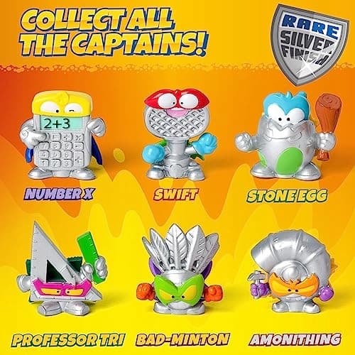 SUPERTHINGS Mutant Battle Series – Pack of 6, includes 4 SuperThings (1 sil
