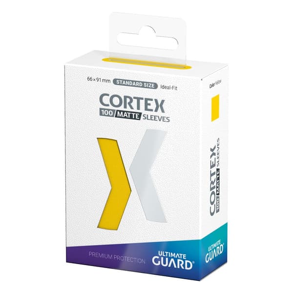 ULTIMATE GUARD CORTEX SLEEVES MATTE STANDARD SIZE (100) - YELLOW