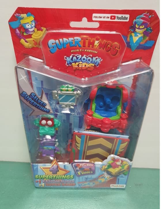 Super Things SUPER ZINGS SERIES 8 THINGS SLIDER RAMP 4 FIGURES