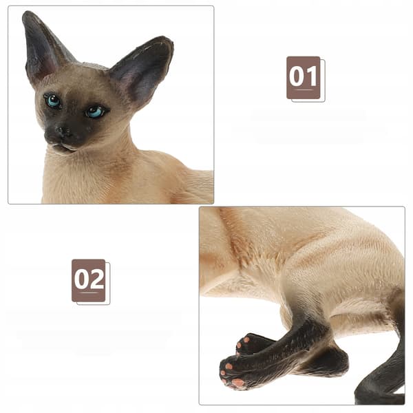 A SMALL, REALISTIC CAT FIGURINE FOR INTERIORS