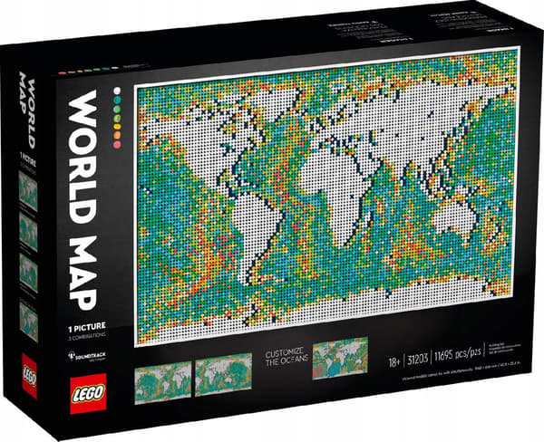 LEGO ART 31203 WORLD MAP