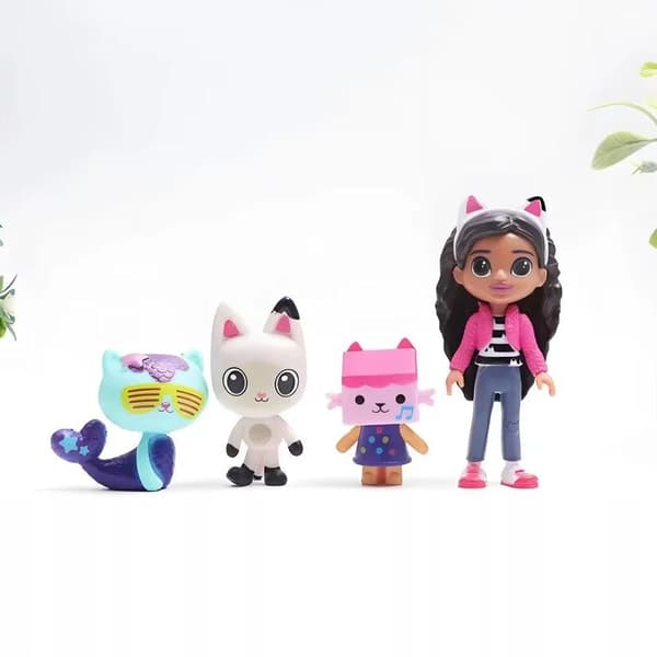 13 cat figurines