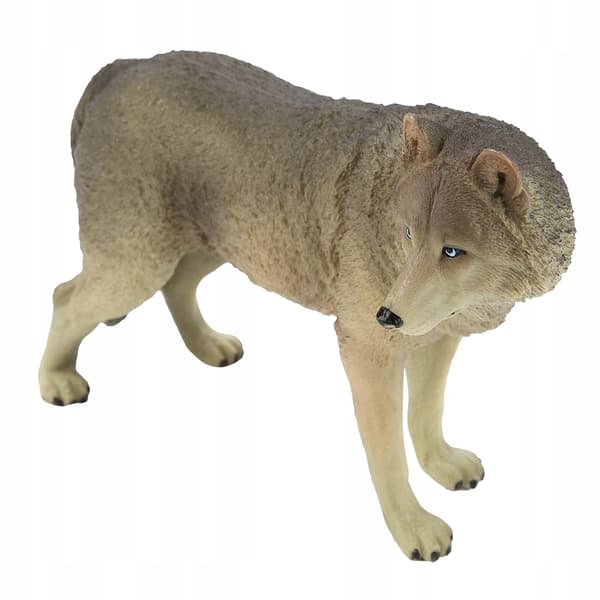 FIGURINE: LEAF-EATING WOLF TOY FIGURINE – WILDLIFE SIMULATION MODEL