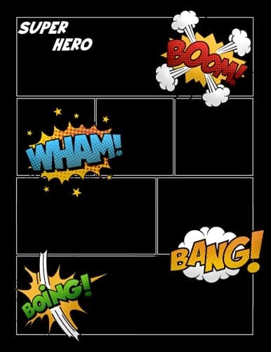 SUPER HERO: Blank Comic Book/Create Your Own Comics With This Comic Book