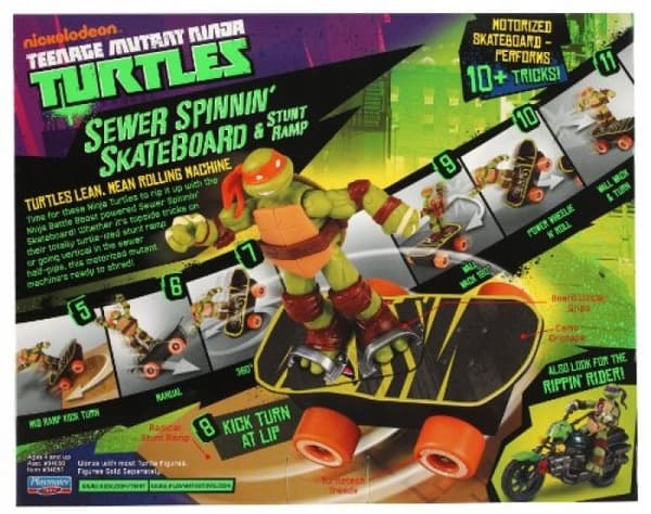 TURTLES FIGURINE + SKATEBOARD 94051