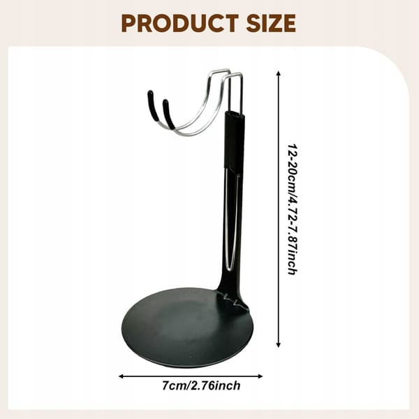 2x1/6 Scale Action Figures Display Stand, Adjustable Height, 2 pieces