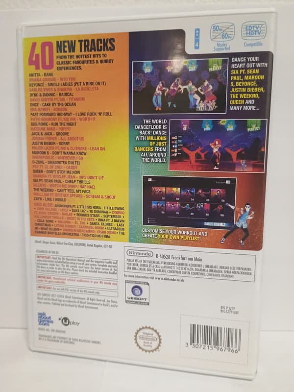 Just Dance 2017 for Nintendo Wii (English version), complete set