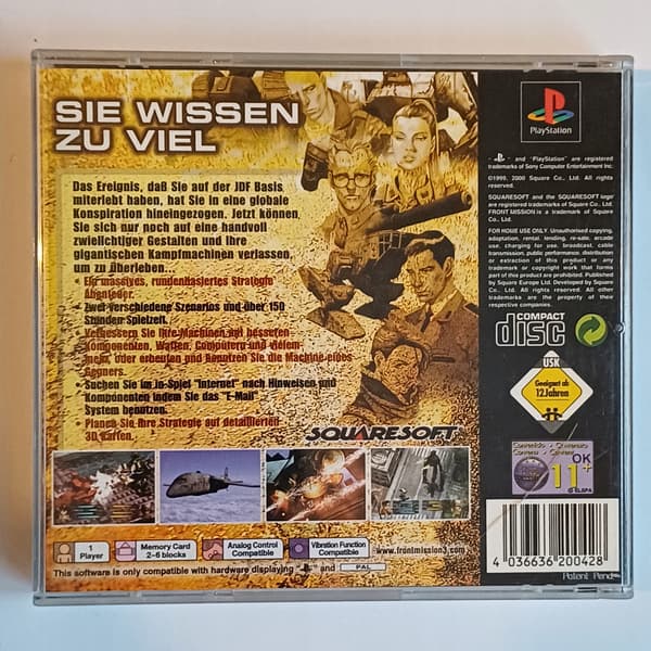 Front Mission 3, PlayStation, PS1