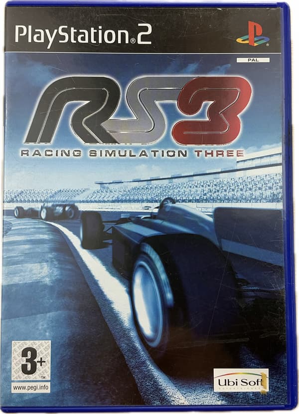 RS3 RACING SIMULATION THREE 3 – disc in very good+ condition, complete PS2 set