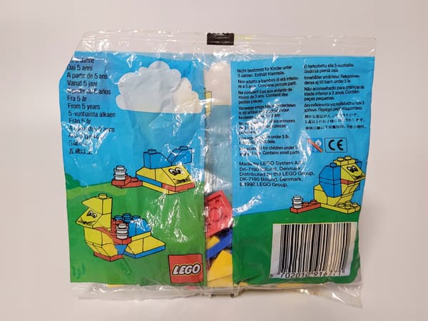 1677 Lego Basic Easter Bunny polybag Classic MISB 1990