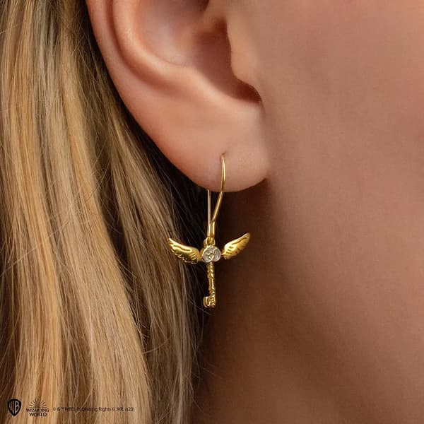 Flying Key Earrings, Harry Potter