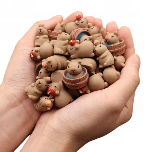 30 PIECES 3D Capybara Figurines – KAPIBARA MINI RANDOM FIGURINES