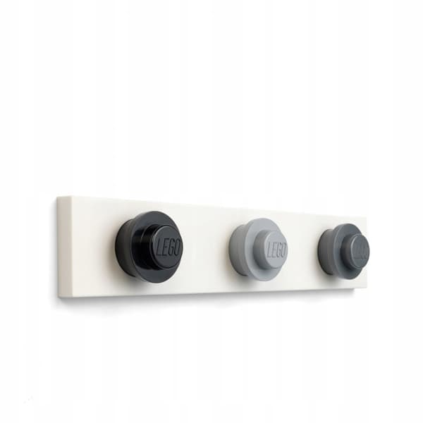 LEGO HANGERS ON A RAIL (GREY, BLACK, LIGHT GREY