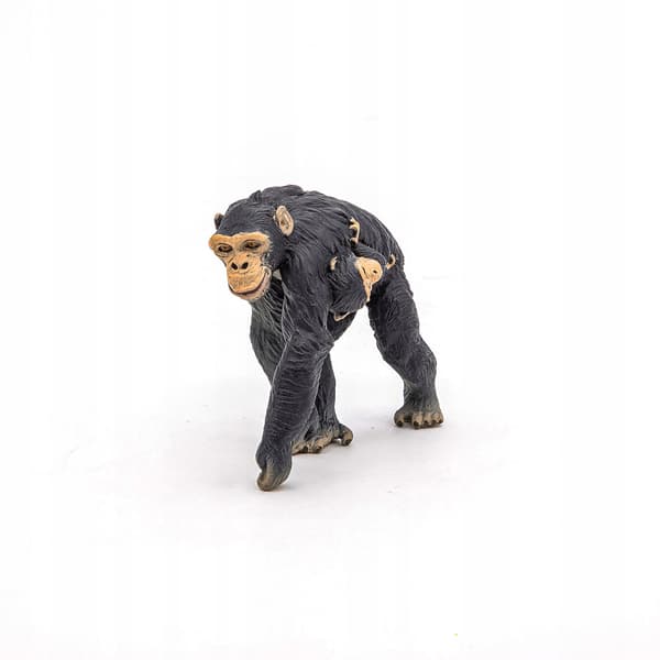 PAPO CHIMPANZEE AND CHILD FIGURINE