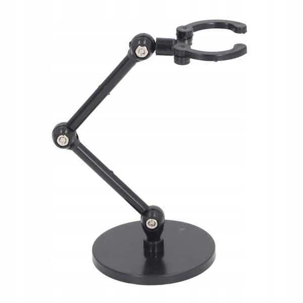 Figurine stand, flexible plastic stand for collectable dolls