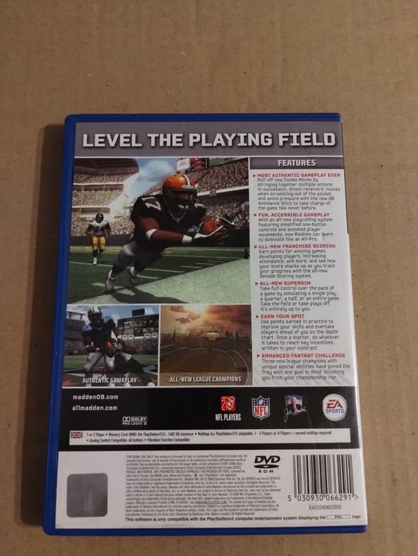 MADDEN 09 PlayStation 2 PS2