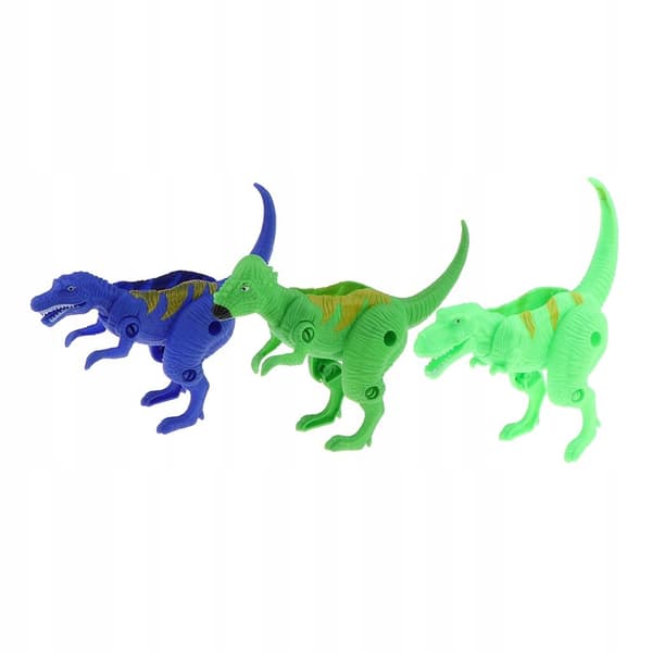 Set of 10 Multi-coloured Assorted Dinosaur Figure Eggs in a Gift Box