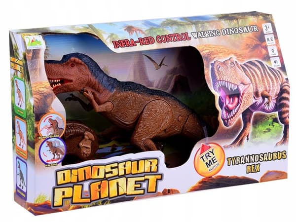 REMOTE-CONTROLLED T-REX DINOSAUR WITH LIGHTS AND ROAR XL