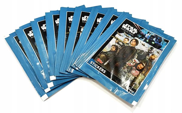 STAR WARS STICKERS. ROGUE ONE. TOPPS. 9 PACKETS / 45 STICKERS