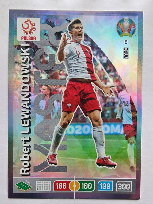2020 Panini Euro Robert Lewandowski Poland Rare No. 8 /EO1