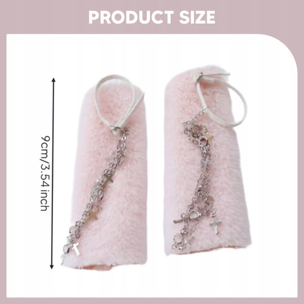 1/6-scale boot cuffs, short leg warmers, Boot Topper socks, pink ankle socks
