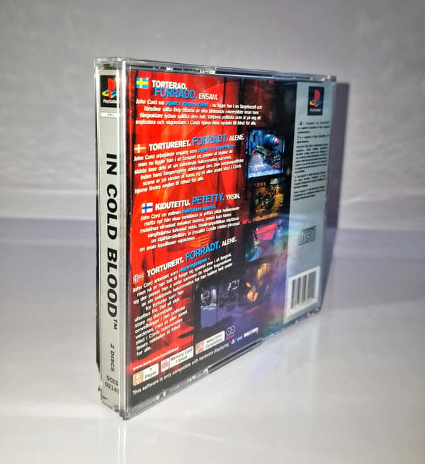 The game IN COLD BLOOD for PSX
