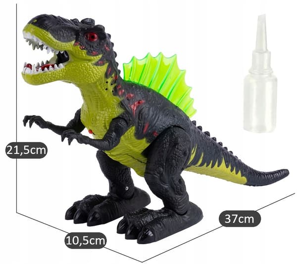 Interactive Robot Dinosaur: Walks, Breathes Smoke and Glows – A Toy for a Present