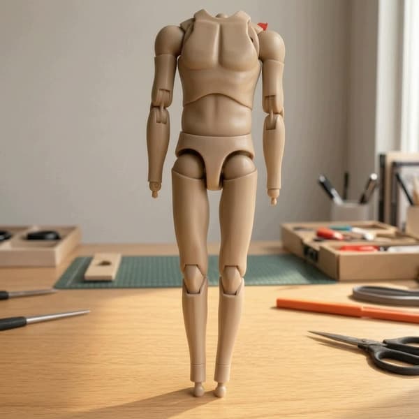 Realistic male action figure | Poseable action figure from the M07 Short range
