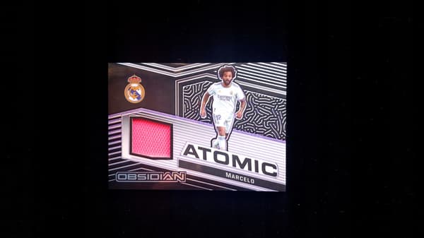 Marcelo, Real Madrid, Panini Obsidian 2021–22, Atomic Material /75 Patch