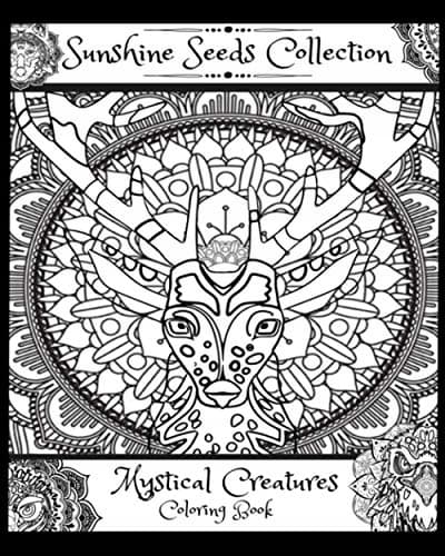 Mystical Creatures Colouring Book: Sunshine Seeds Collection