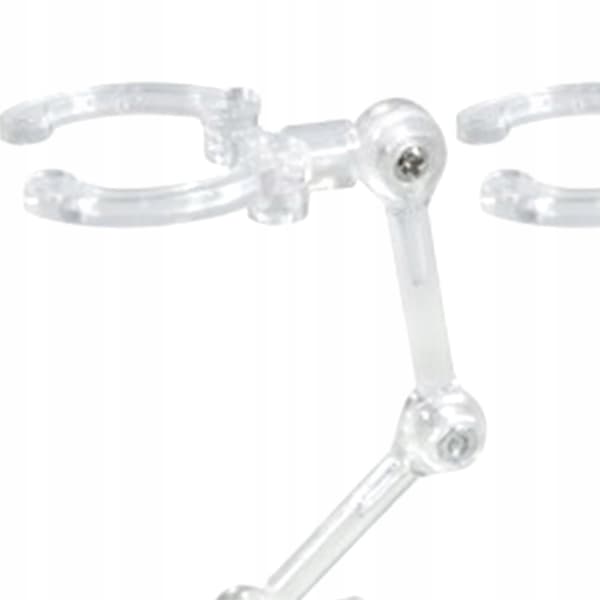Action Base – Adjustable angle – Display stand for Anime models – 4-pack – Clear – 4x4cm