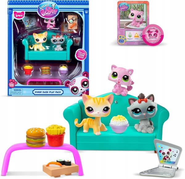 LITTLEST PET SHOP Figure Set: Afternoon Tea LPS00636