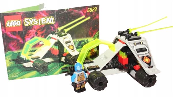 LEGO SPACE UFO 6829-2 INSTRUCTIONS Radon Rover UNIQUE SET