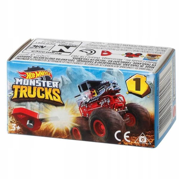 Hot Wheels monster truck, 1:64 scale, multicoloured