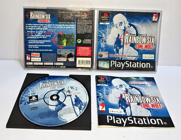 TOM CLANCY'S RAINBOW SIX LONE WOLF 3xANG PlayStation (PSX)
