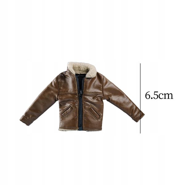 1/12 scale jacket Action figures Coat Handmade educational toy Brown doll