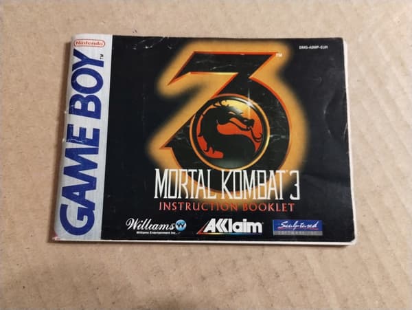 Mortal Kombat 3: Game Boy Classic Manual