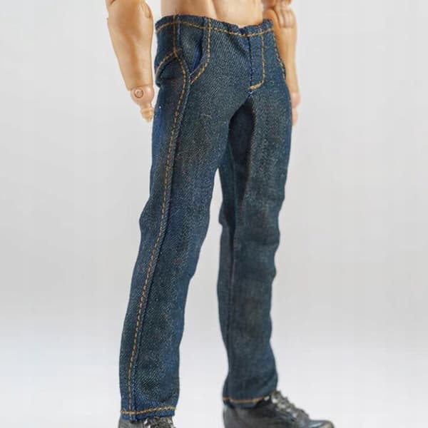 1:12 scale action figures – Shirt and jeans set – Model Doll Decor, black