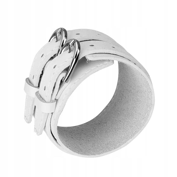 Men’s PU Leather Accessory with Double PU Leather, White
