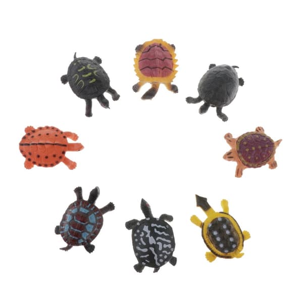 8cm Crystal Pyramid, Educational Physics Toy, Suncatcher, Turtle, 8-piece set