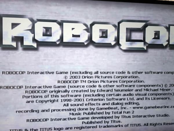 ROBOCOP XBOX 3XA