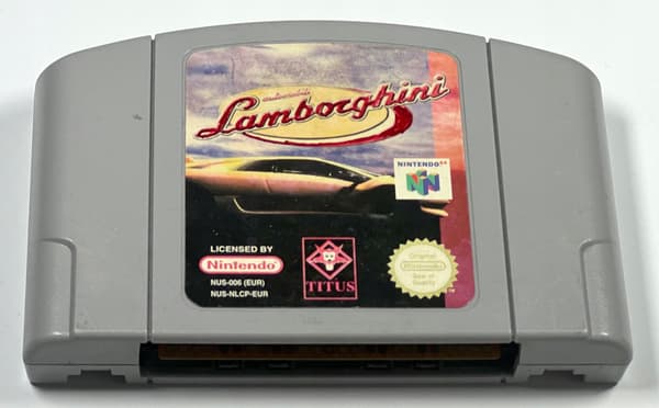 Lamborghini Nintendo 64 in its original box