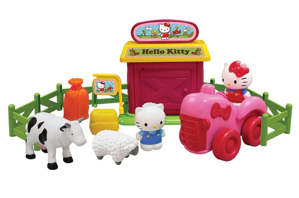 Hello Kitty Farm Set with Figures (3+) – Tractor and Barn